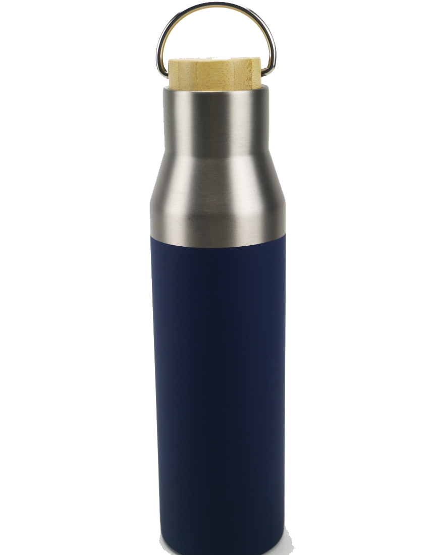ECO FLASKS - 600ml Double Wall Flask with Bamboo Lid - Image 6