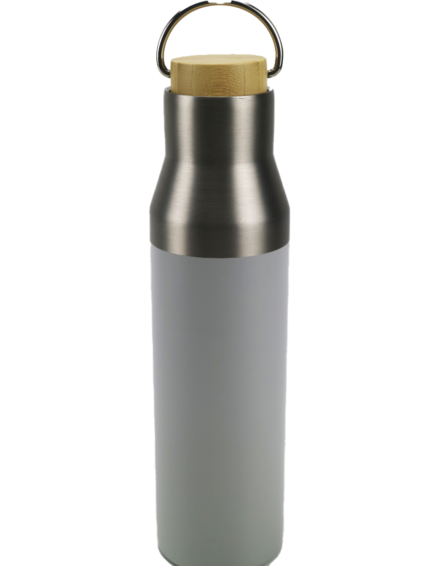 ECO FLASKS - 600ml Double Wall Flask with Bamboo Lid - Image 7