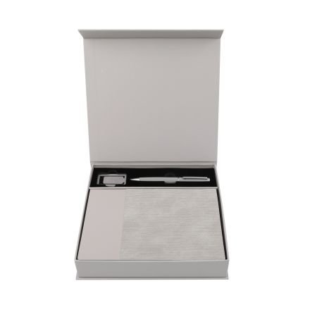 AGENDA SET - Elegant Notebook, Metal Pen, and Bookmark Gift Set - Image 2