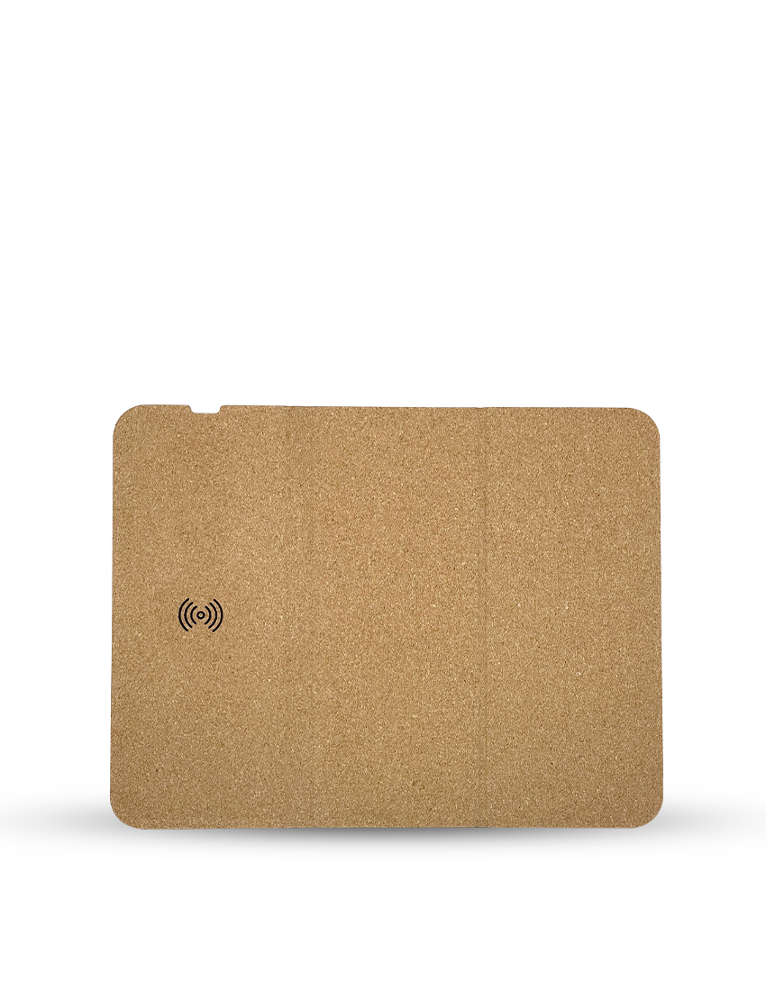 FOLDYCORK MOUSEPAD 10W - Foldable Cork Mouse Pad with Wireless Charger & Mobile Stand - Image 3
