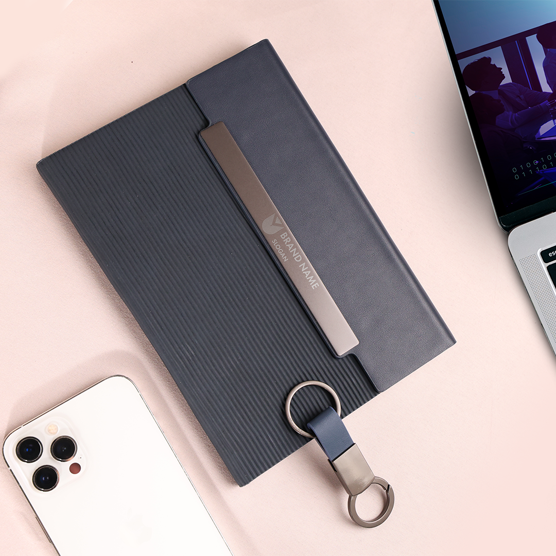 NOTE FLAP – Stylish PU Leather Notebook with 150 High-Quality Sheets and Durable Steel Binding - Image 2