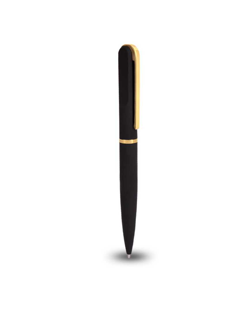 METAL PEN - Premium Stainless Steel Twist Pen with Rubberized Coating and Chrome Accents - Image 2