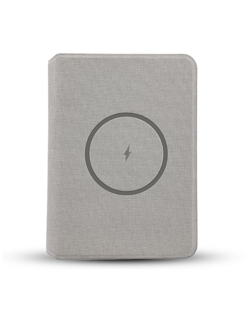 POWER NOTE – 5W Wireless Charging Notebook with 5000mAh Powerbank, Foldable Stand & Lycra Pockets - Image 6