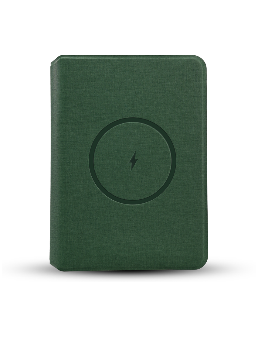 POWER NOTE – 5W Wireless Charging Notebook with 5000mAh Powerbank, Foldable Stand & Lycra Pockets - Image 8