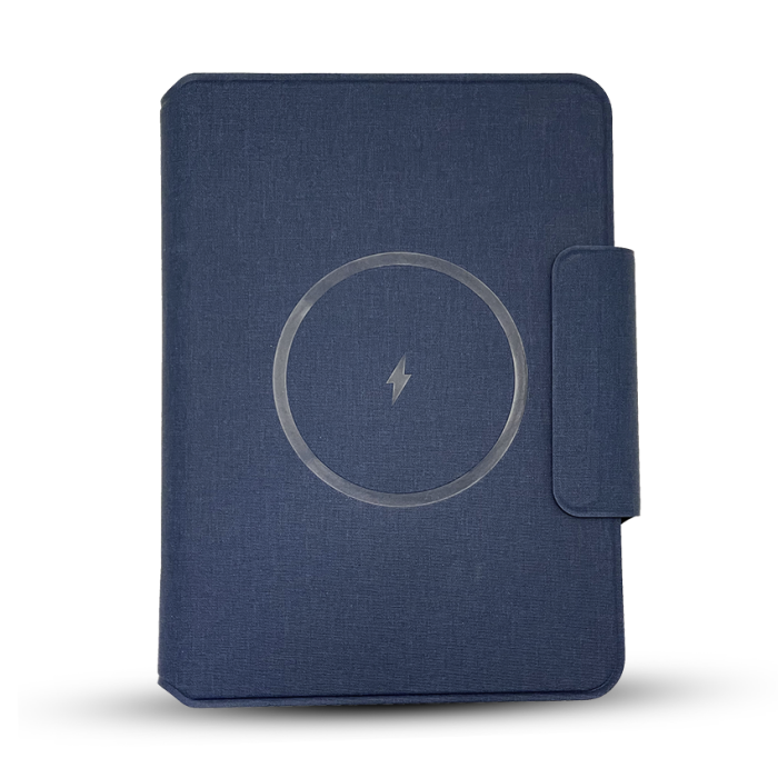 POWER NOTE with FLAP - Wireless Charging Notebook with 5000mAh Power Bank