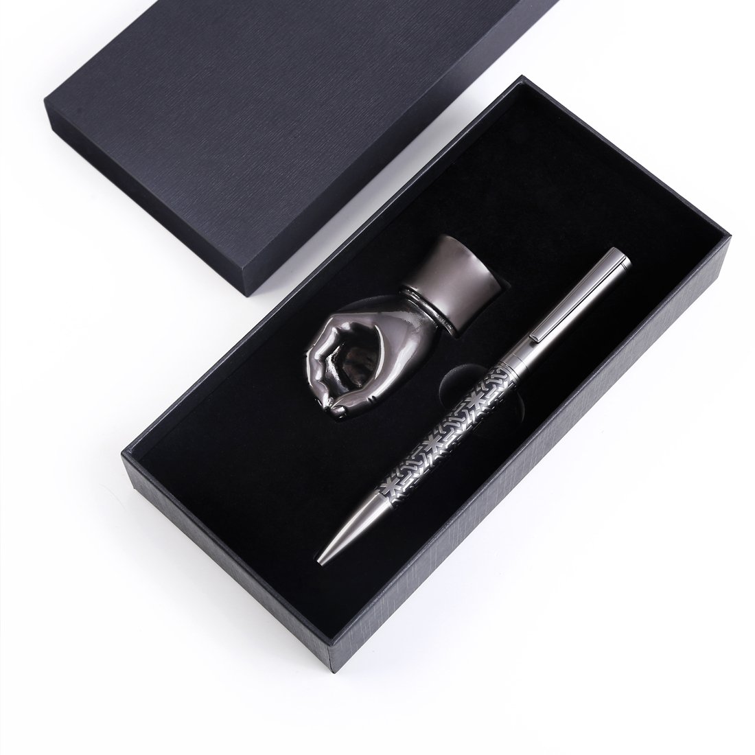 HANDY PEN PLUS - Elegant Twist Pen with Hand-Shaped Holder and Brass Stand - Image 4