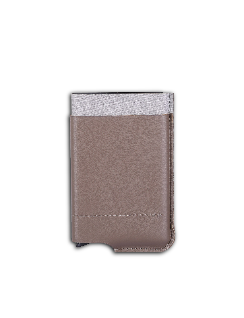 RFID CARDHOLD - Secure PU Card Holder with External Pocket for Cash and Cards - Image 3