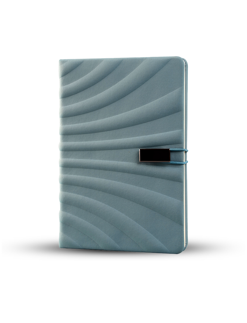 SOPHI NOTE - A5 Notebook with Wavy Design and Elastic Closure - Image 4
