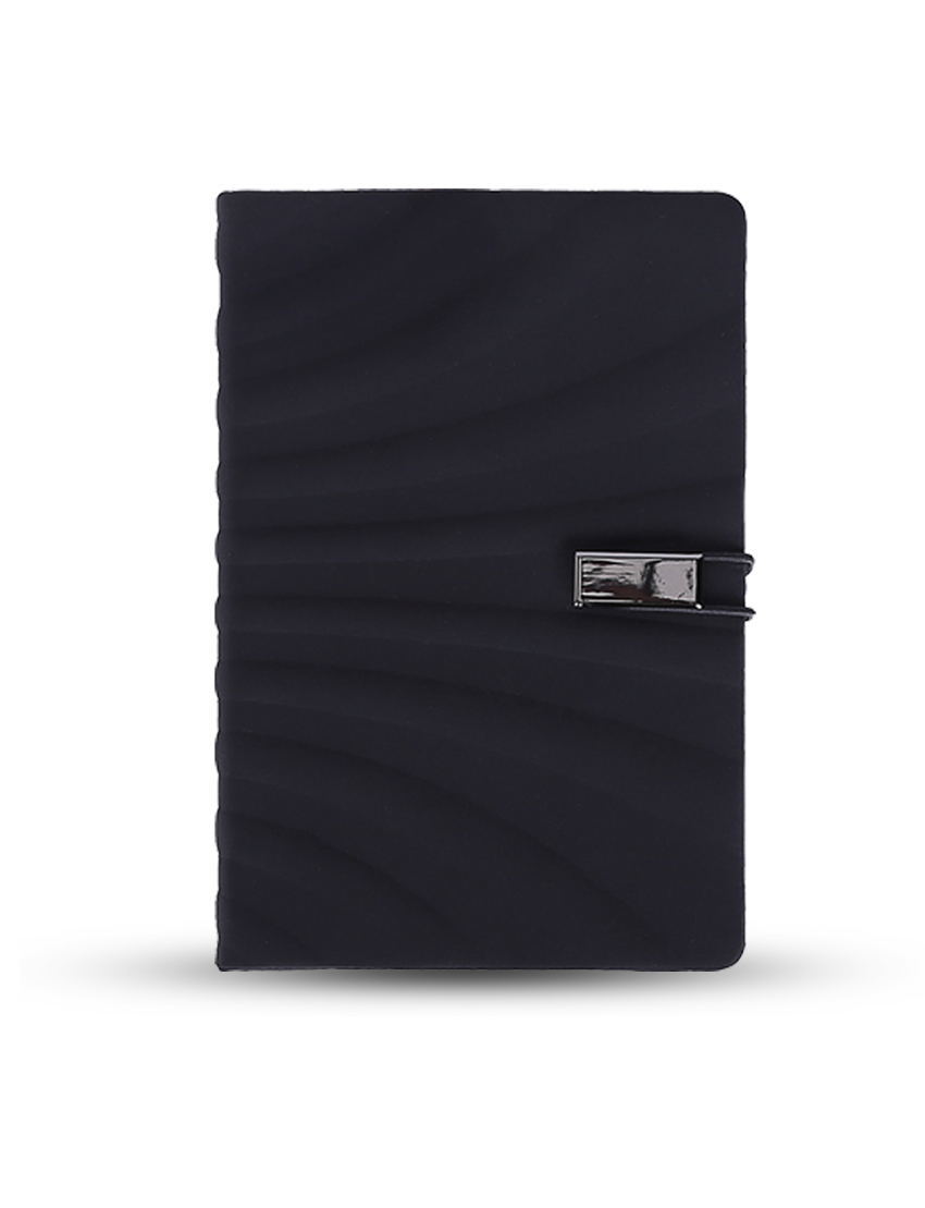 SOPHI USB NOTE - Elegant A5 Notebook with Integrated USB and Unique Wavy Design - Image 5