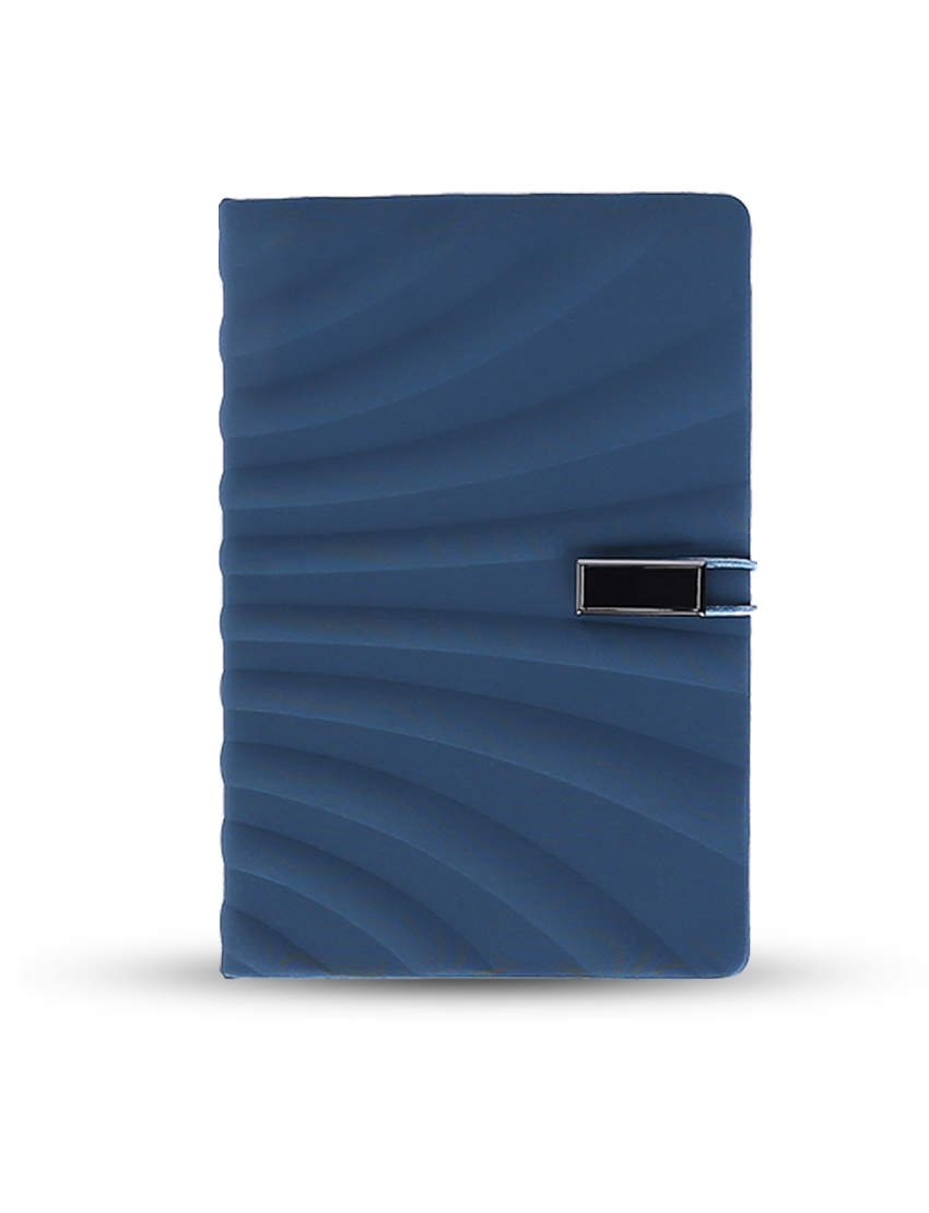 SOPHI USB NOTE - Elegant A5 Notebook with Integrated USB and Unique Wavy Design - Image 4