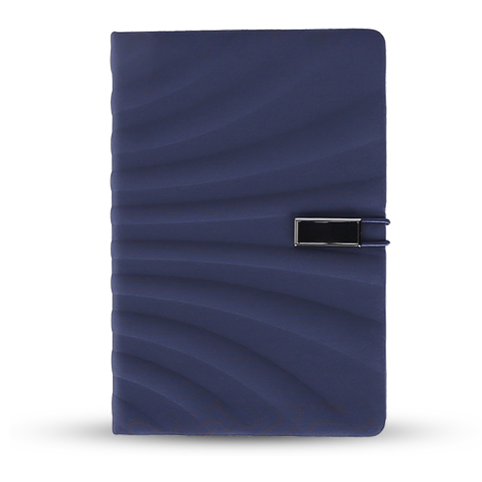 SOPHI USB NOTE - Elegant A5 Notebook with Integrated USB and Unique Wavy Design
