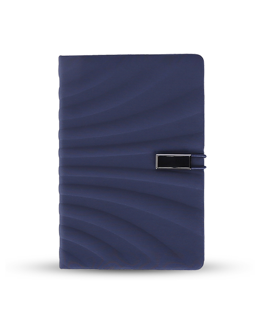 SOPHI USB NOTE - Elegant A5 Notebook with Integrated USB and Unique Wavy Design - Image 3