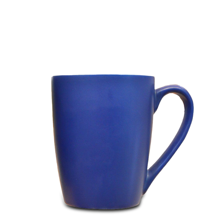 STONEWARE MUG - 12oz Two-Tone Ceramic Mug with Matte Exterior and Glossy Interior