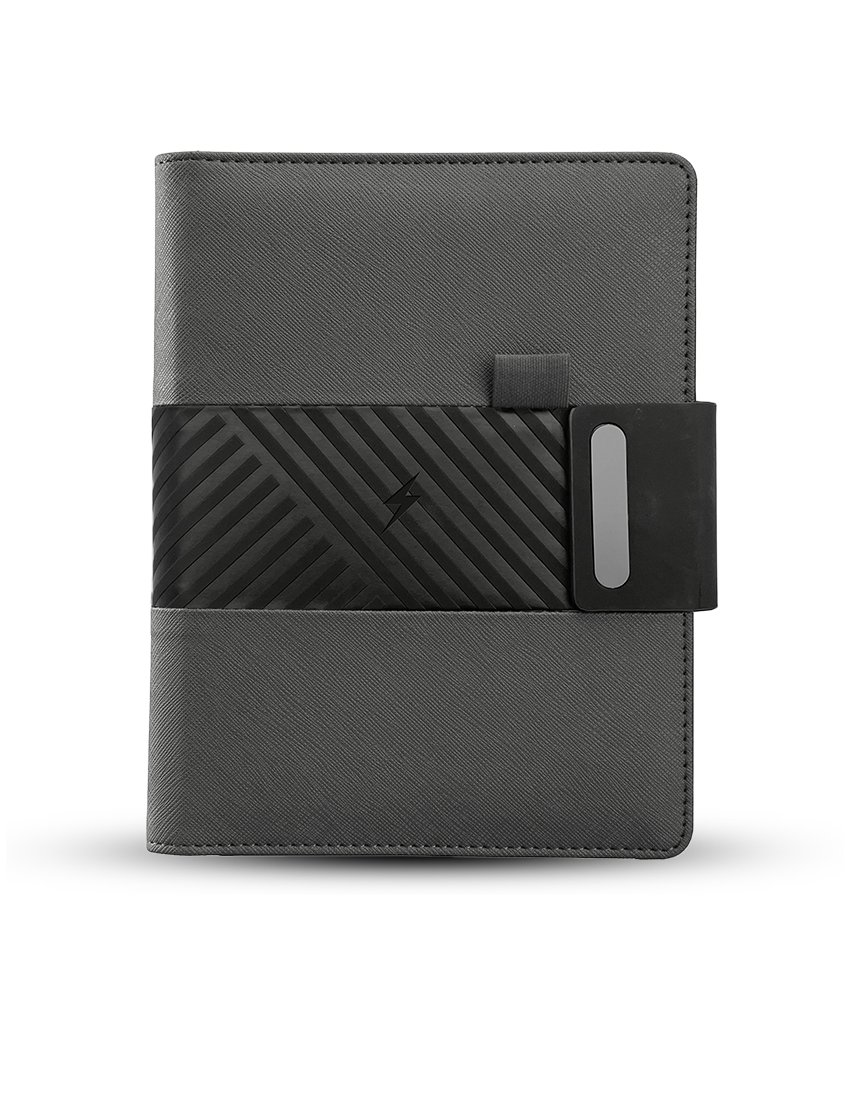 TRENDY WIRELESS PLUS2 - A5 Notebook with 5000mAh Power Bank and Smart Organizer - Image 3