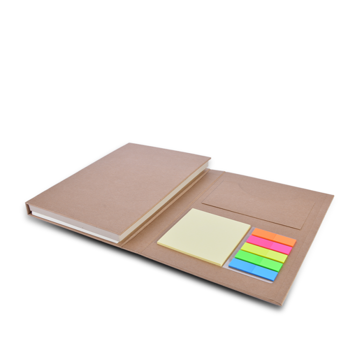 TRI-FOLD STATIONERY SET - All-in-One Stationery Organizer with Craft Paper Cover